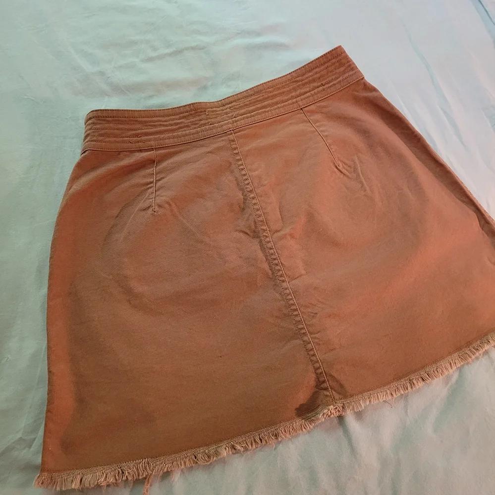 Madewell tan high waisted button front skirt - Picture 8 of 11